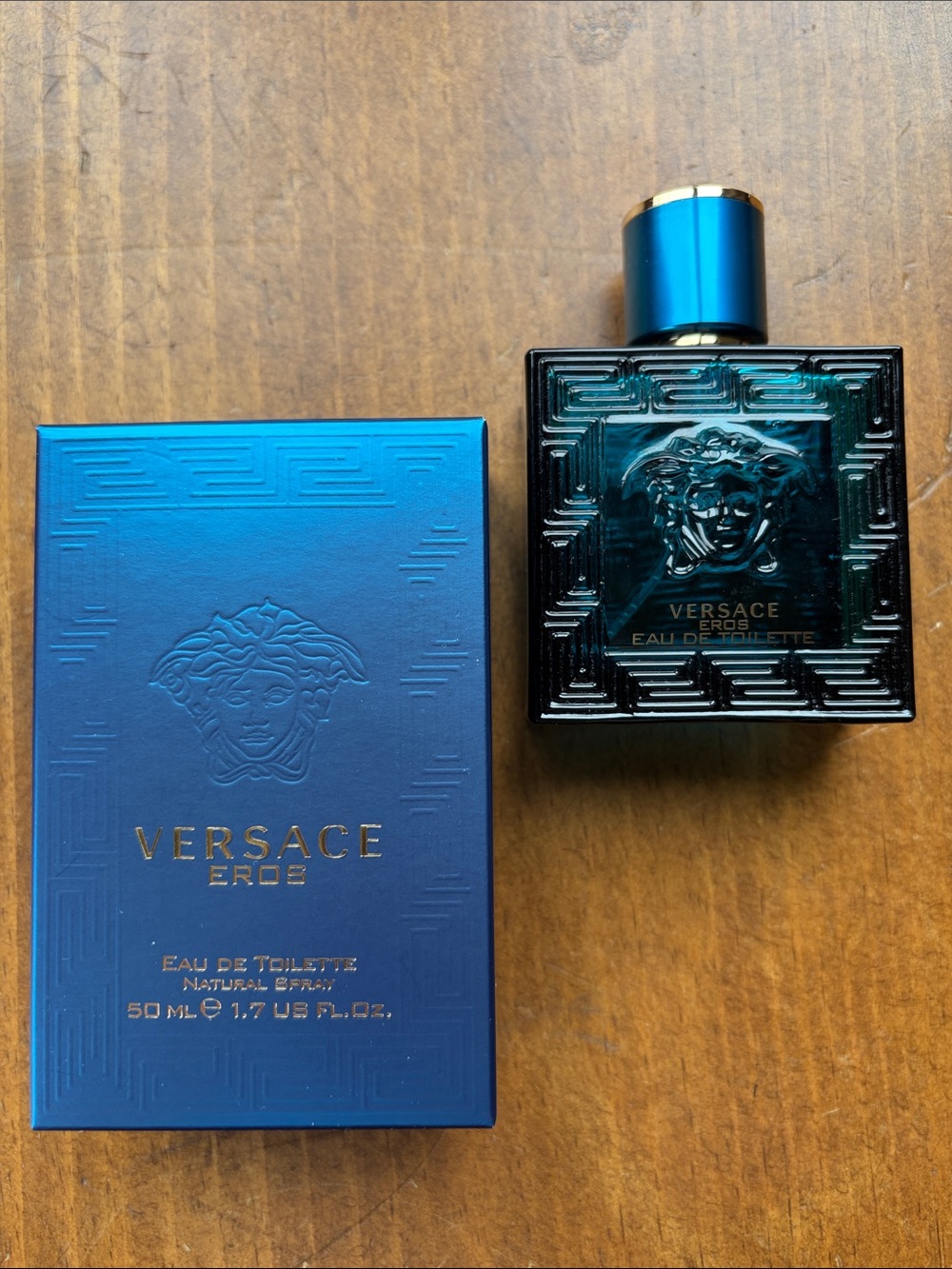 Versace Eros Empty Bottle 1.7 Oz and Box